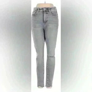 LOFT high waist skinny ankle gray jeans👖